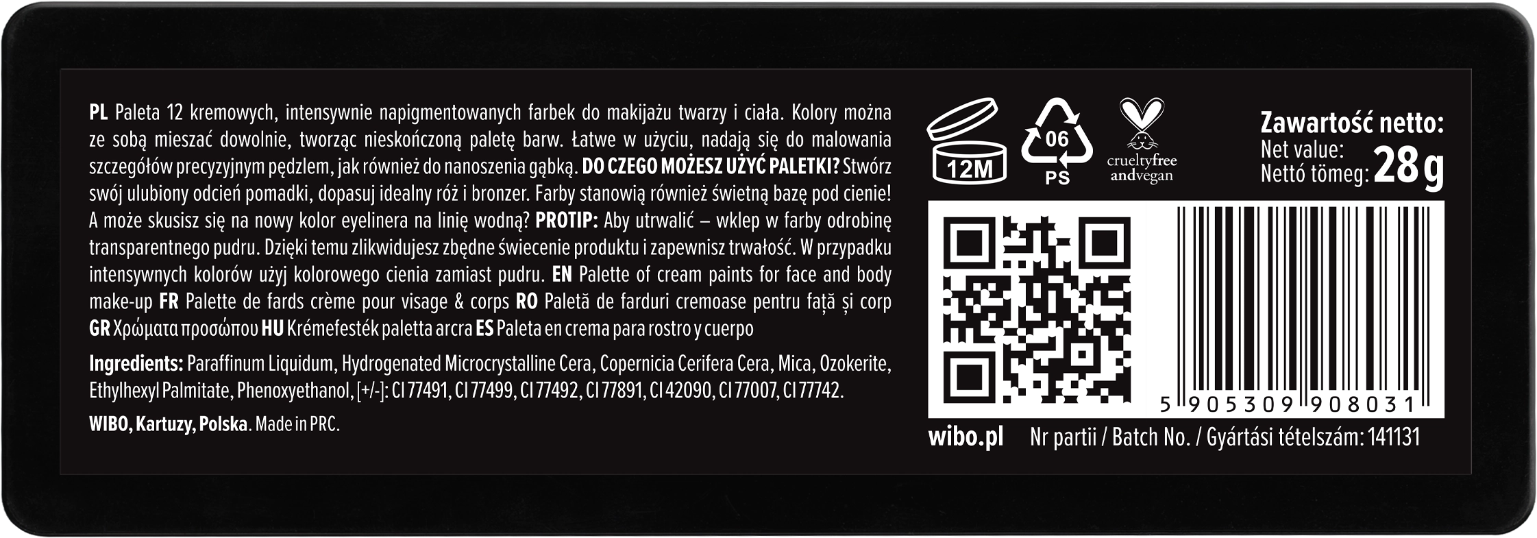 Paleta en crema Wibo Art Has No Rules - Imagen 2