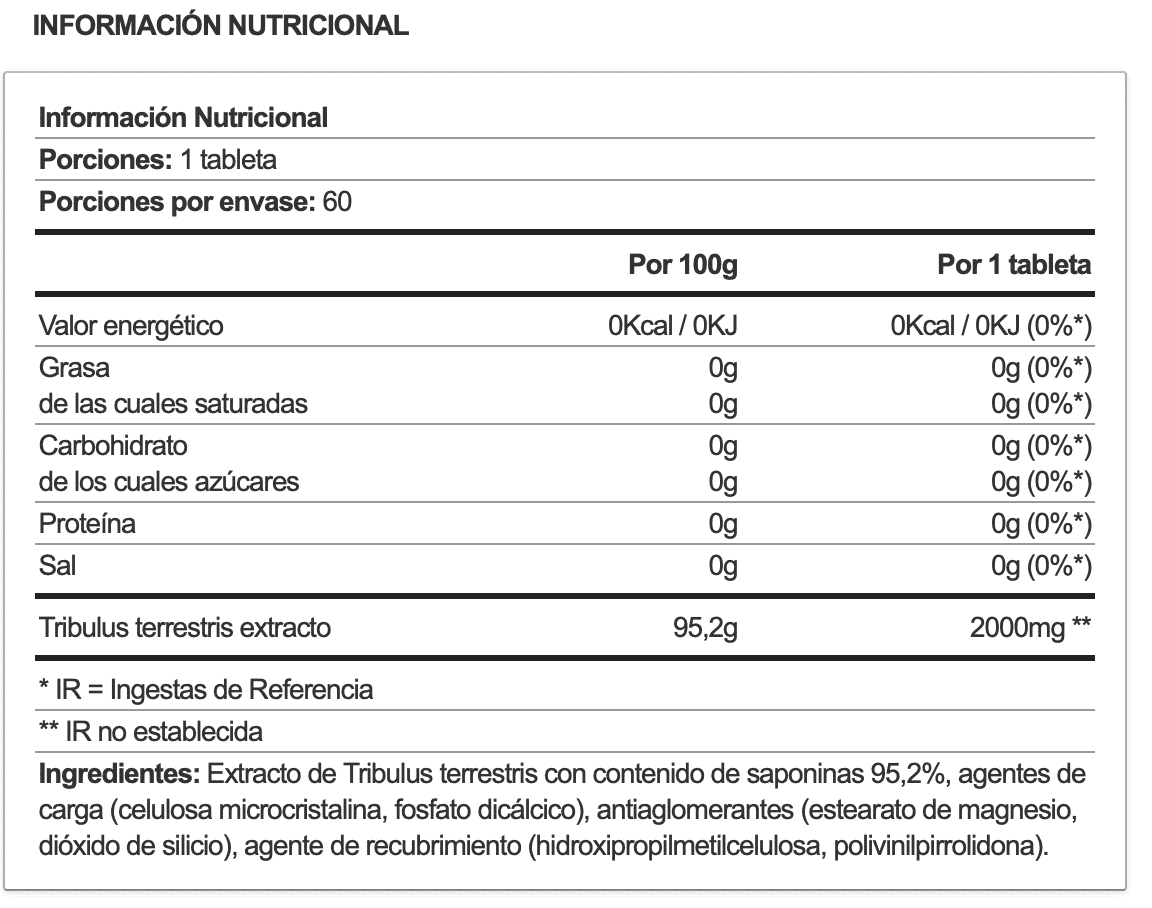 Biotech Usa Tribooster 60 Caps - Imagen 2
