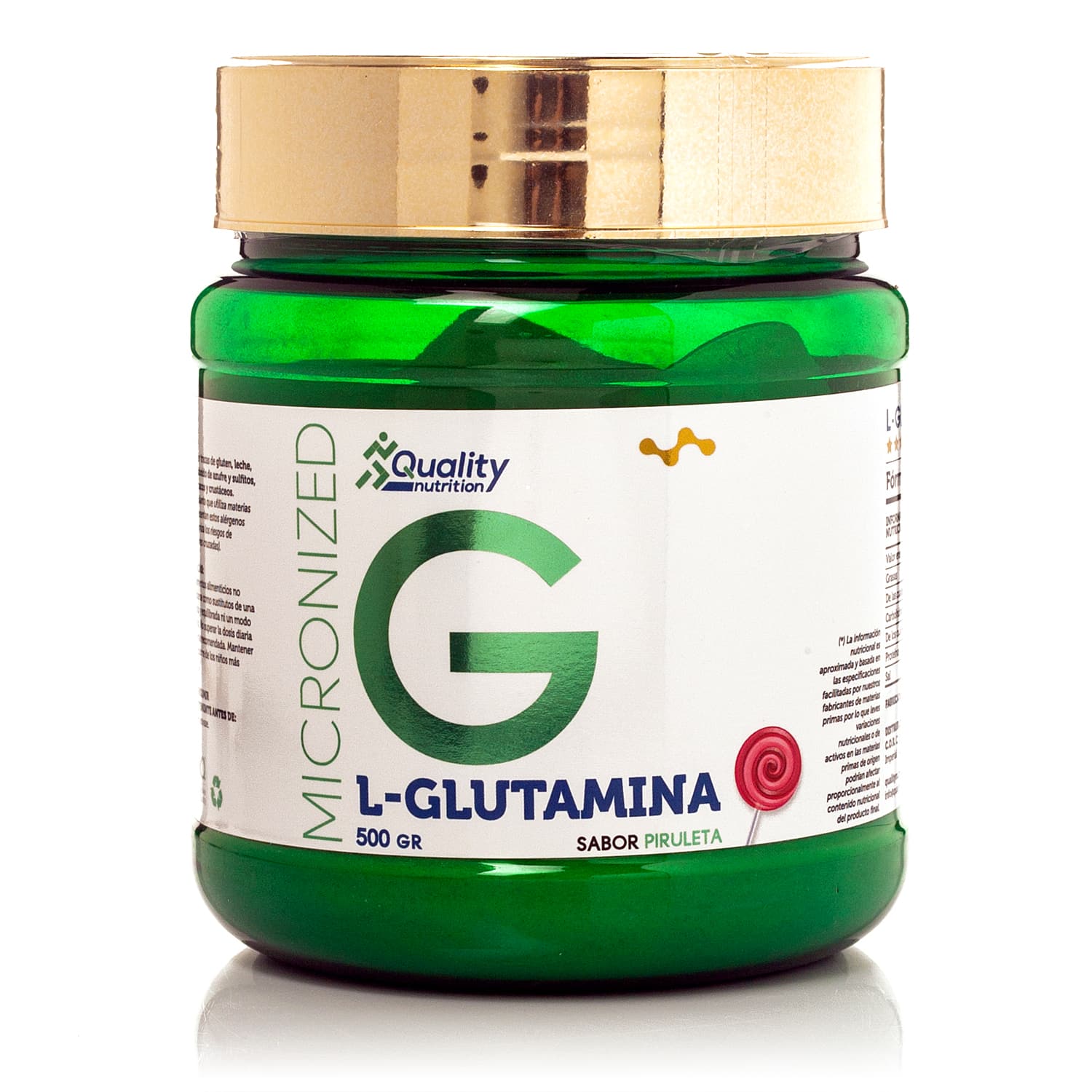 Quality Nutrition Glutamina Sabor Piruleta 500 Gr
