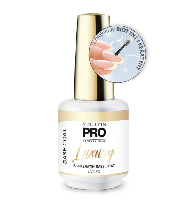 Esmalte base coat Mollon pro Luxury Bio keratin