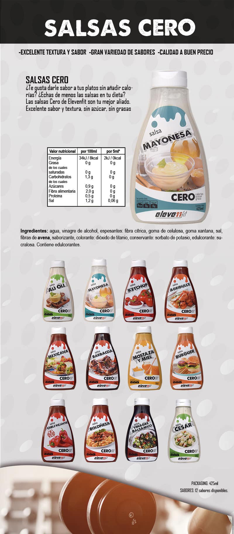Elevenfit Mayonesa 425 Ml - Imagen 2