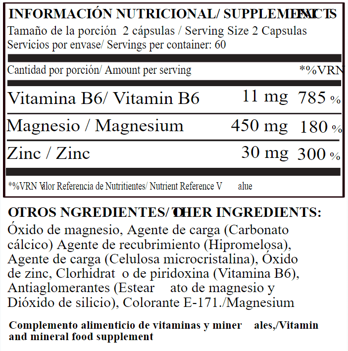 Maxtop Nutrition Zma 60 Cap - Imagen 2