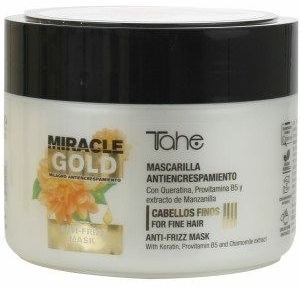 Mascarilla Tahe Miracle Gold Antifrizz Cabellos finos