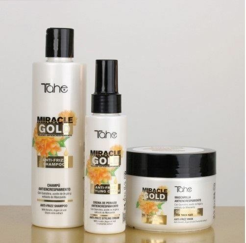 Mascarilla Tahe Miracle Gold Antifrizz Cabellos finos - Imagen 3