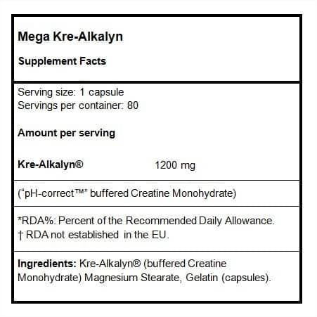 Scitec Nutrition Mega Kre-Alkalyn 80 Caps - Imagen 2